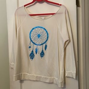 Dream catcher off the shoulder top